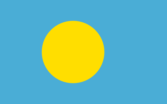 Palau Flagge