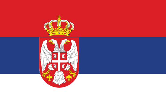 Serbia Flagge