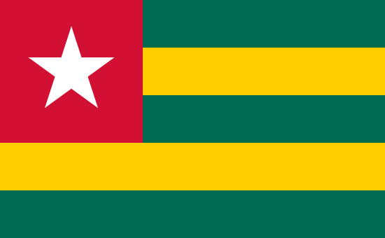 Togo Flagge