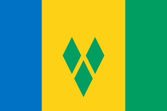 Saint Vincent and the Grenadines Flagge