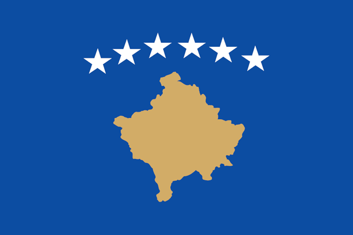 Kosovo Flagge